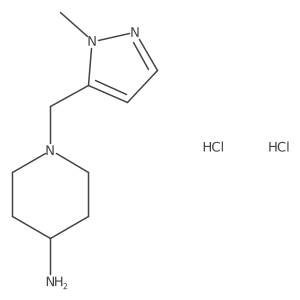 1-[(1-Methyl-1H-pyrazol-5-yl)methyl]piperidin-4-amine dihydrochloride Structure