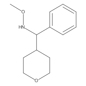 N-methoxy-1-(oxan-4-yl)-1-phenylmethanamine Structure