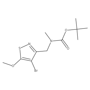 Tert-butyl ((4-bromo-5-methoxyisothiazol-3-yl)methyl)(methyl)carbamate结构式