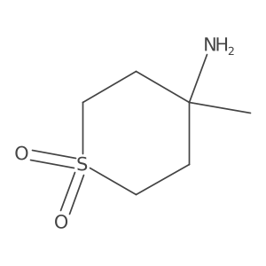 4-Amino-4-methyltetrahydro-2H-thiopyran 1,1-dioxide结构式