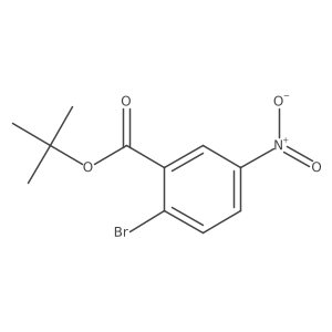 2-Bromo-5-nitro-benzoic acid tert-butyl ester Structure
