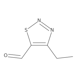 4-Ethyl-1,2,3-thiadiazole-5-carbaldehyde结构式
