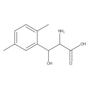 2-Amino-3-(2,5-dimethylphenyl)-3-hydroxypropanoic acid Structure