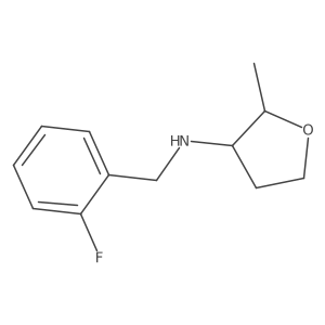 N-[(2-Fluorophenyl)methyl]-2-methyloxolan-3-amine结构式