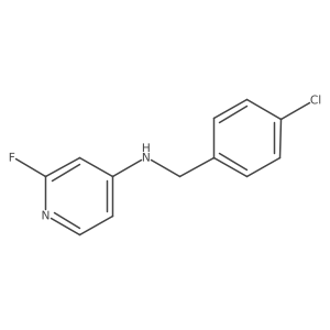 N-(4-Chlorobenzyl)-2-fluoropyridin-4-amine结构式