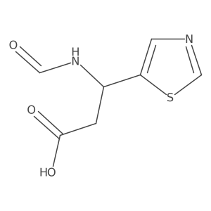 3-Formamido-3-(1,3-thiazol-5-yl)propanoic acid Structure