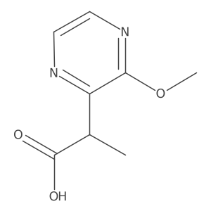 2-(3-Methoxypyrazin-2-yl)propanoic acid Structure