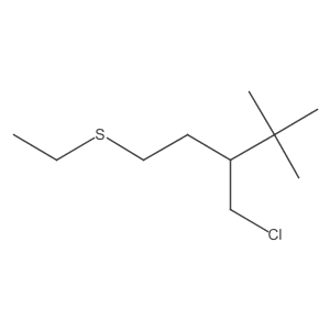 3-(Chloromethyl)-1-(ethylsulfanyl)-4,4-dimethylpentane Structure