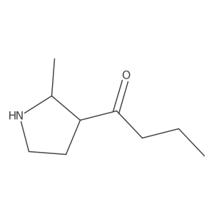 1-(2-Methylpyrrolidin-3-yl)butan-1-one结构式