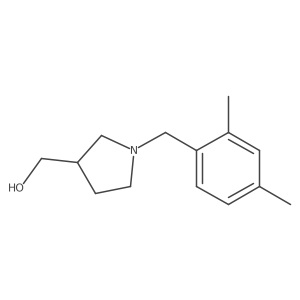 (1-(2,4-Dimethylbenzyl)pyrrolidin-3-yl)methanol结构式