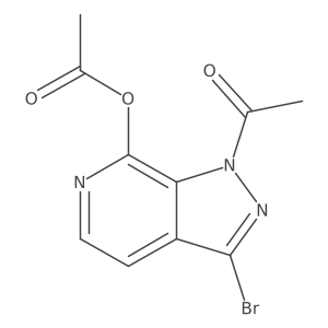 1-[7-(Acetyloxy)-3-bromo-1h-pyrazolo[3,4-c]pyridin-1-yl]ethanone Structure