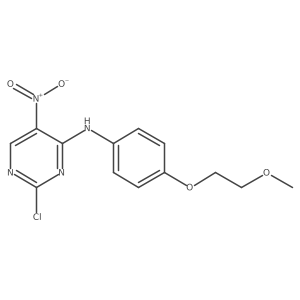 2-Chloro-N-[4-(2-methoxyethoxy)phenyl]-5-nitro-4-pyrimidinamine结构式