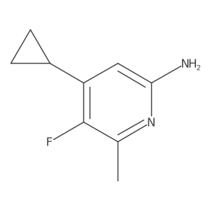 4-Cyclopropyl-5-fluoro-6-methylpyridin-2-amine Structure