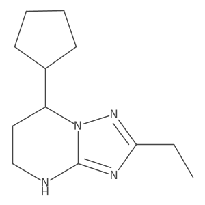 7-cyclopentyl-2-ethyl-4H,5H,6H,7H-[1,2,4]triazolo[1,5-a]pyrimidine Structure
