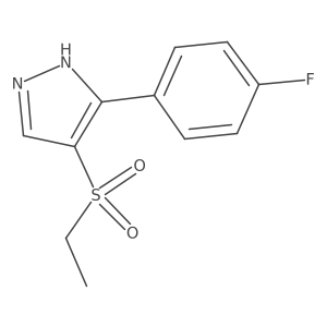 4-(Ethylsulfonyl)-3-(4-fluorophenyl)-1H-pyrazole结构式