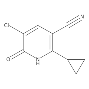 5-Chloro-2-cyclopropyl-6-oxo-1,6-dihydropyridine-3-carbonitrile Structure