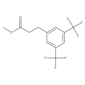 Methyl (3,5-bis(trifluoromethyl)phenyl)propanoate Structure