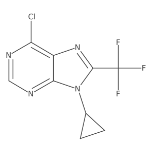 6-Chloro-9-cyclopropyl-8-(trifluoromethyl)-9H-purine Structure