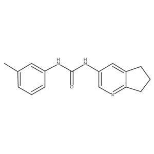 3-{5H,6H,7H-Cyclopenta[B]pyridin-3-YL}-1-(3-methylphenyl)urea Structure