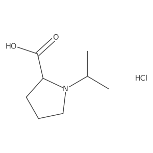 (R)-1-Isopropylpyrrolidine-2-carboxylic acid hydrochloride结构式
