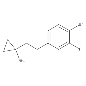 1-[2-(4-Bromo-3-fluorophenyl)ethyl]cyclopropan-1-amine Structure