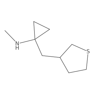 N-methyl-1-[(thiolan-3-yl)methyl]cyclopropan-1-amine Structure