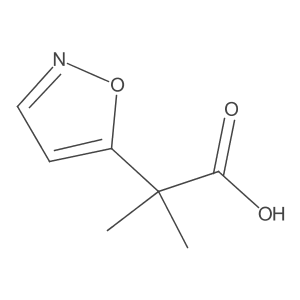 2-Methyl-2-(1,2-oxazol-5-yl)propanoicacid Structure