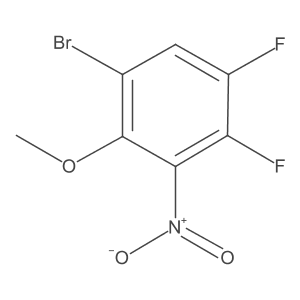 1-Bromo-4,5-difluoro-2-methoxy-3-nitrobenzene结构式