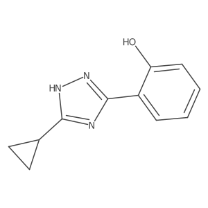 2-(3-Cyclopropyl-1H-1,2,4-triazol-5-yl)phenol Structure