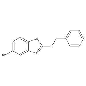 2-(Benzylthio)-5-bromobenzo[d]thiazole Structure