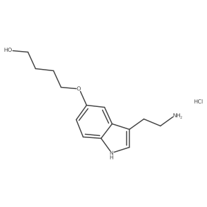4-[3-(2-Aminoethyl)-1H-indol-5-yloxy]butan-1-ol hydrochloride结构式