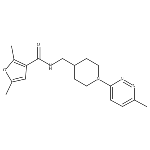 2,5-dimethyl-N-{[1-(6-methylpyridazin-3-yl)piperidin-4-yl]methyl}furan-3-carboxamide Structure