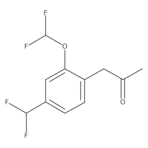 1-(2-(Difluoromethoxy)-4-(difluoromethyl)phenyl)propan-2-one Structure