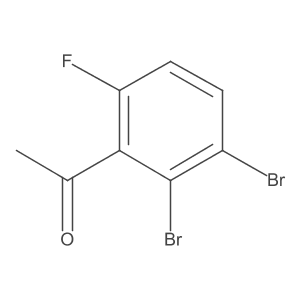 2',3'-Dibromo-6'-fluoroacetophenone Structure