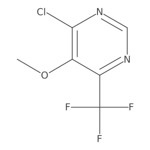 4-Chloro-5-methoxy-6-(trifluoromethyl)pyrimidine Structure