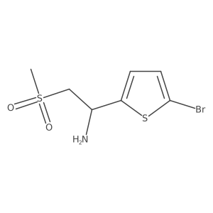 2-Thiophenemethanamine, 5-bromo-I+/--[(methylsulfonyl)methyl]-, (I+/-R)- Structure