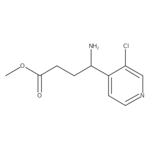 Methyl 4-amino-4-(3-chloropyridin-4-yl)butanoate结构式