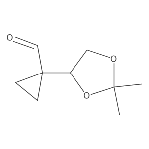 1-(2,2-Dimethyl-1,3-dioxolan-4-yl)cyclopropanecarboxaldehyde Structure