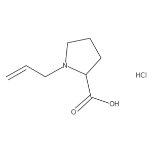 (R)-Alpha-allyl-proline,HCl Structure