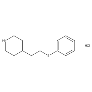 4-[2-(Phenylsulfanyl)ethyl]piperidine hydrochloride Structure