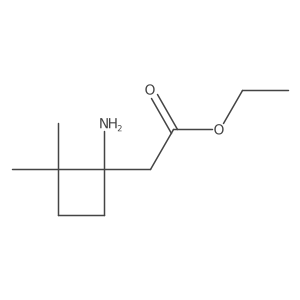 Ethyl 2-(1-amino-2,2-dimethylcyclobutyl)acetate Structure