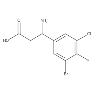 3-Amino-3-(3-bromo-5-chloro-4-fluorophenyl)propanoic acid Structure