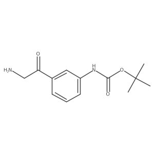 tert-butyl N-[3-(2-aminoacetyl)phenyl]carbamate Structure