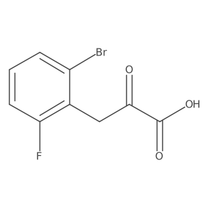 3-(2-Bromo-6-fluorophenyl)-2-oxopropanoic acid结构式