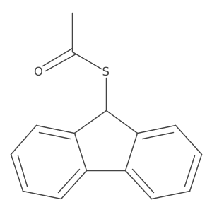 Ethanethioic acid, S-9H-fluoren-9-yl ester Structure
