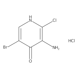 3-Amino-5-bromo-2-chloropyridin-4-ol hydrochloride Structure