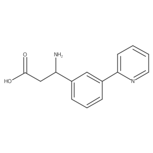 3-Amino-3-[3-(2-pyridyl)phenyl]propionic Acid Structure