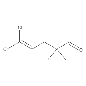 5,5-Dichloro-2,2-dimethylpent-4-enal Structure