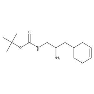 tert-butyl N-[2-amino-3-(cyclohex-3-en-1-yl)propyl]carbamate结构式