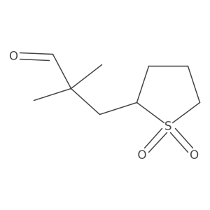 3-(1,1-Dioxo-1lambda6-thiolan-2-yl)-2,2-dimethylpropanal结构式